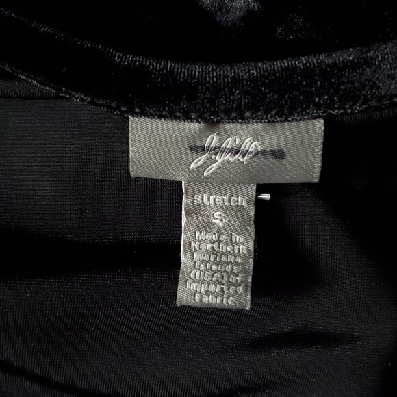 J Jill Velour Wrap Shrug Bolero Cardigan Sz S Black Whimsigoth - Picture 5 of 7